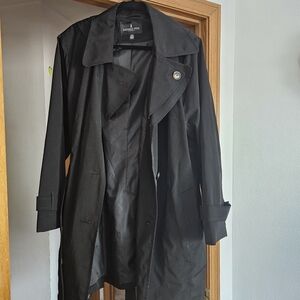 London Fog Classic Black Coat Rainn Jackrt 2x